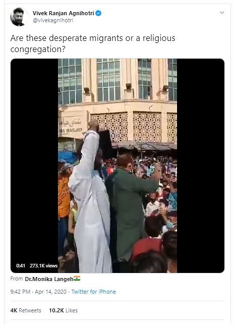 Users  on Twitter shared a video questioning if the gathering was a religious one,  giving it a communal spin.