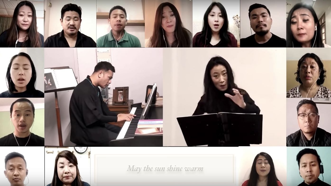 Naga artists get together for a virtual choir.