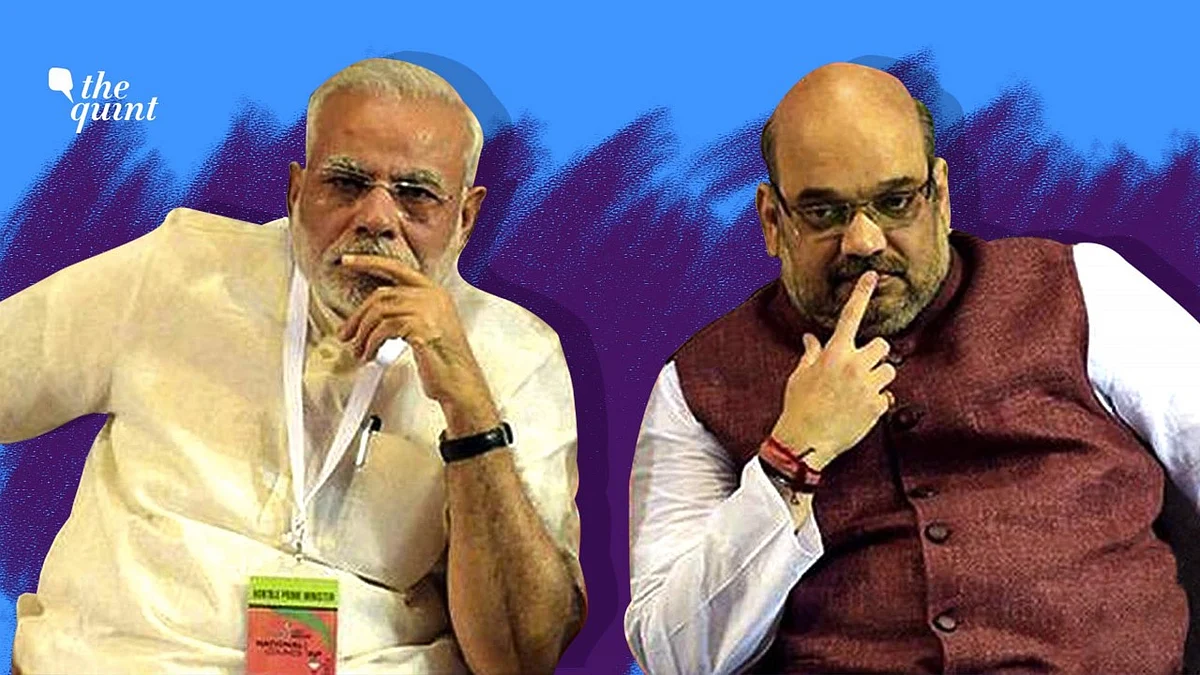 File image of Prime Minister Narendra Modi and Home Minister Amit Shah.