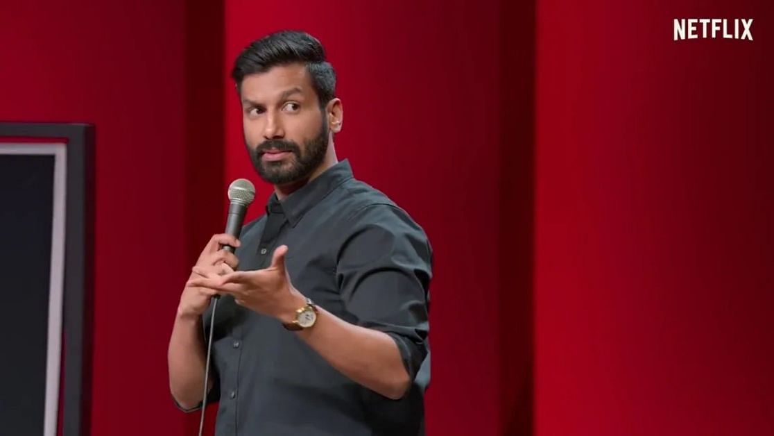 Kanan Gill in his comedy special <i>Yours Sincerely</i>.