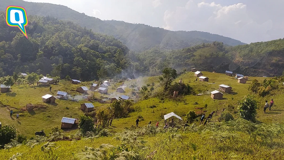 Manipur village builds bamboo huts as quarantine shelters 