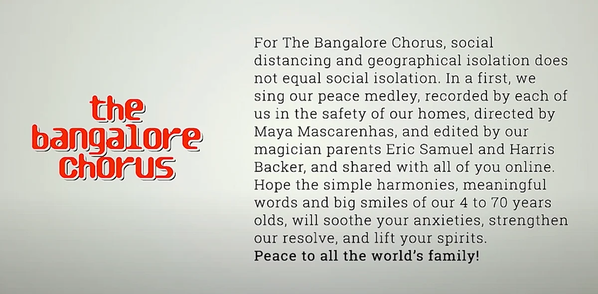 The Bangalore Chorus