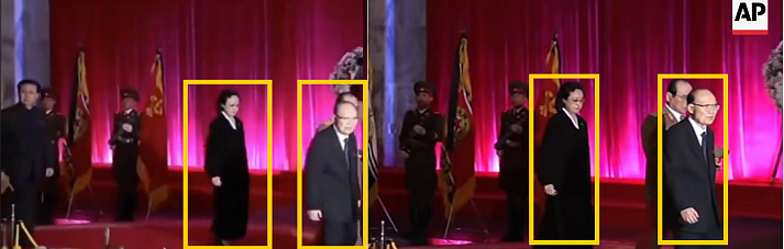 Left: Viral video. Right: AP video.