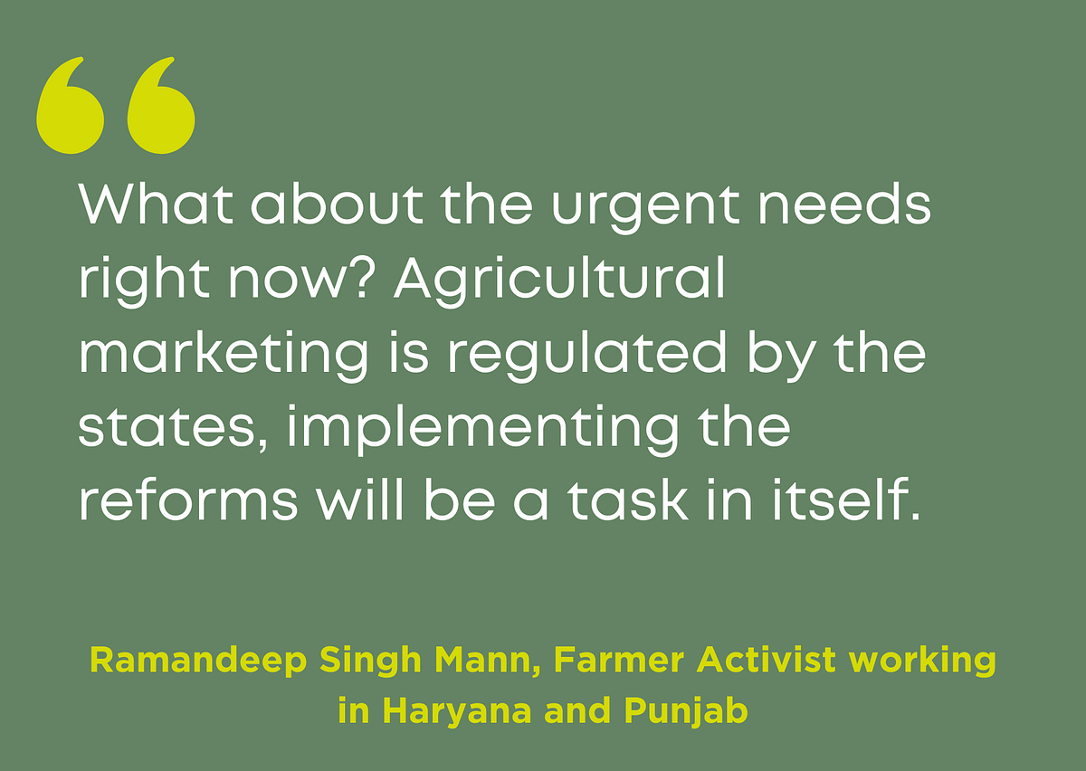 Do the agricultural reforms announced by the government help farmers?