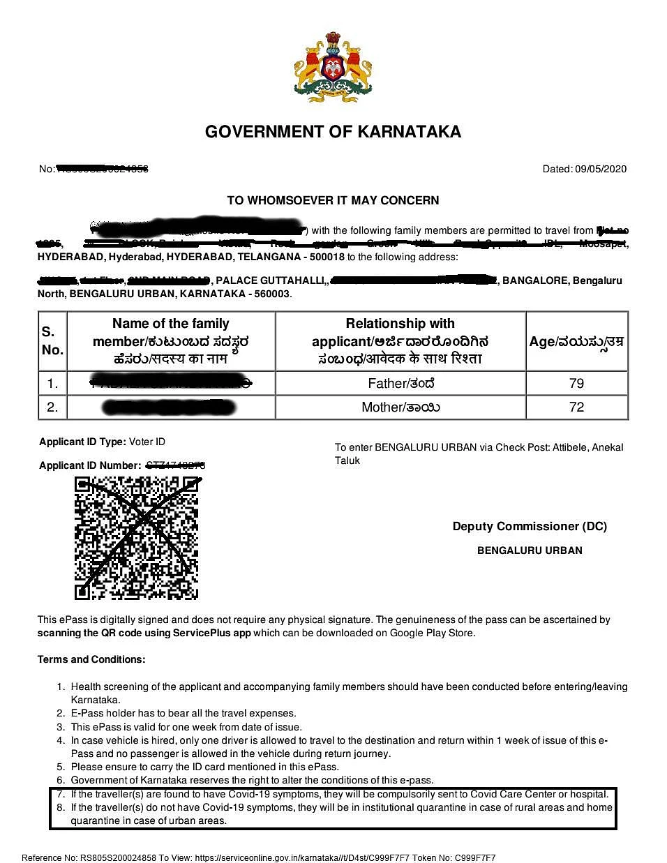 K’taka Govt Sends Back Returnees Unable to Pay For Quarantine