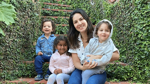Bollywood actress Sunny Leone along with her husband Daniel Weber and their children  have flown to the Unites States.