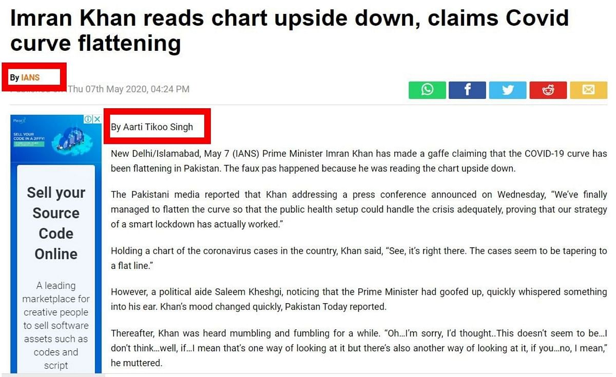 The report is a work of satire published in a Pakistan-based website - The Dependent.