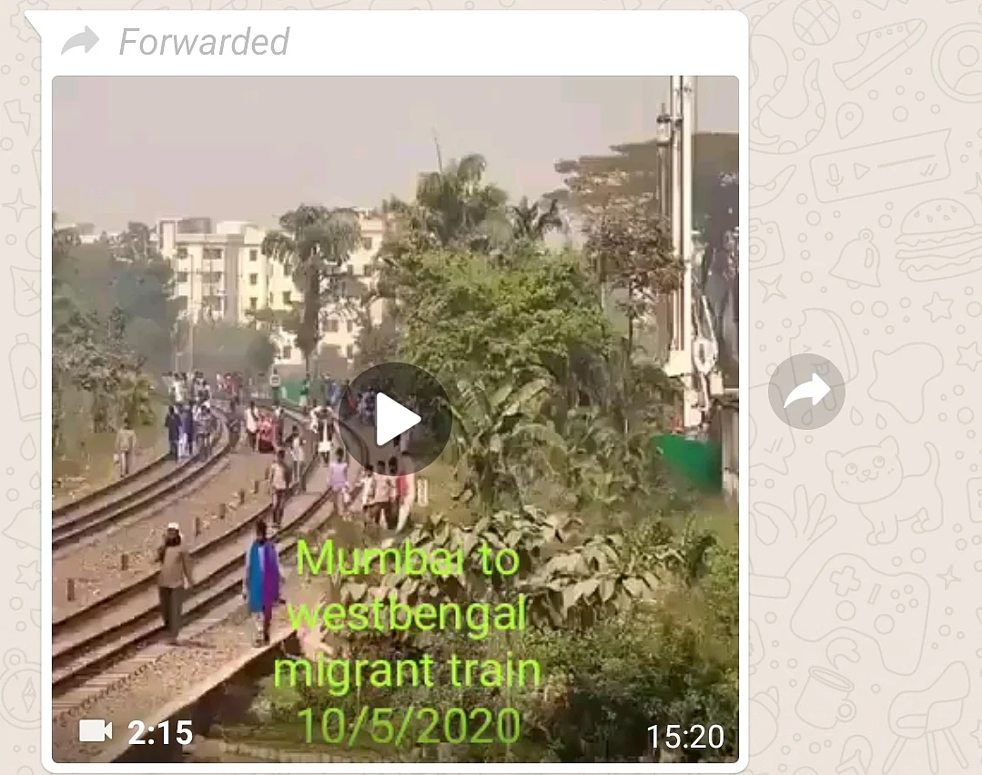 Overcrowded Train Carries Migrants From Mumbai to WB? Video is Old