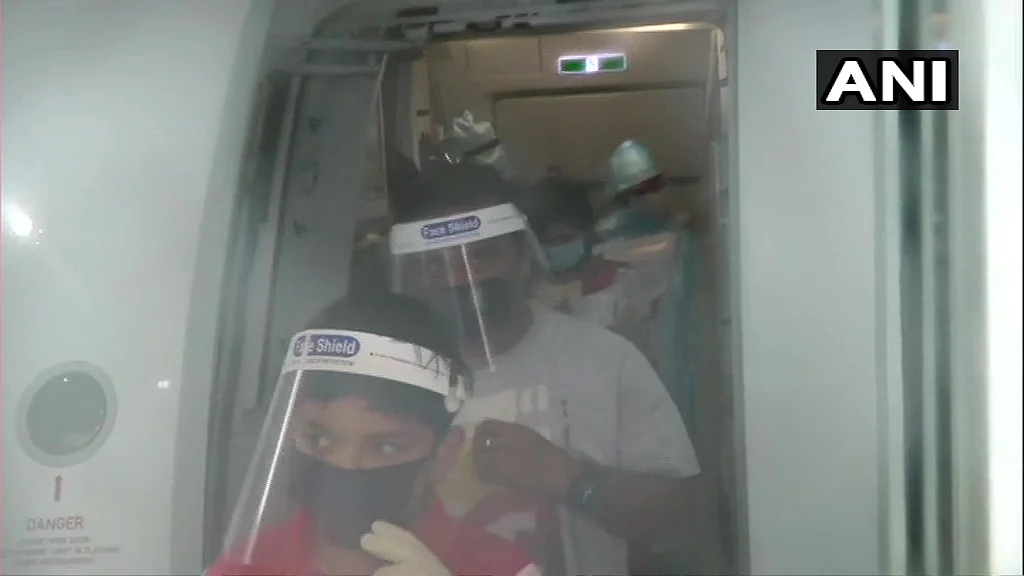 Passengers have been asked to wear face shields and masks for their protection.