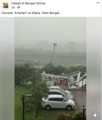 Greta Thunberg retweeted a video that falsely claimed to show visuals of Cyclone Amphan.