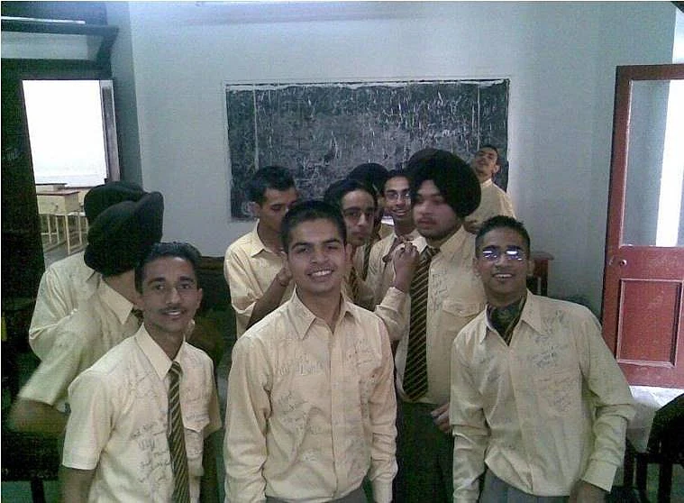 Major Anuj Sood with his friends