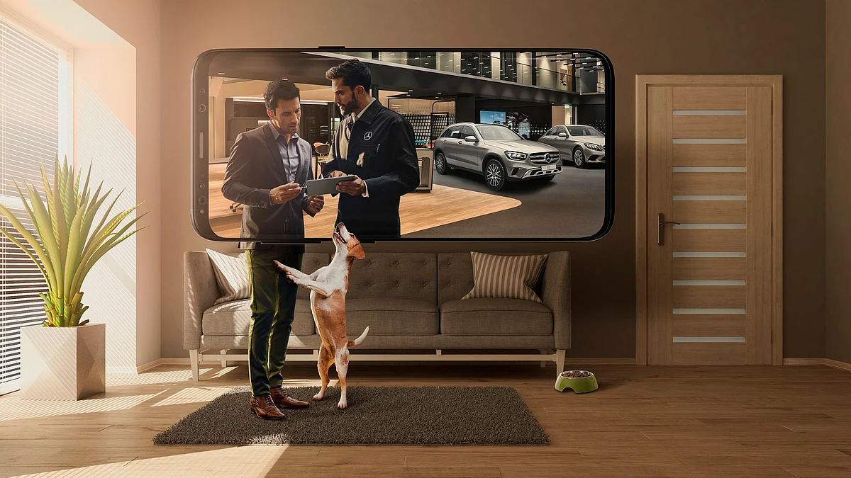 Mercedes sells new and used cars through its website. 