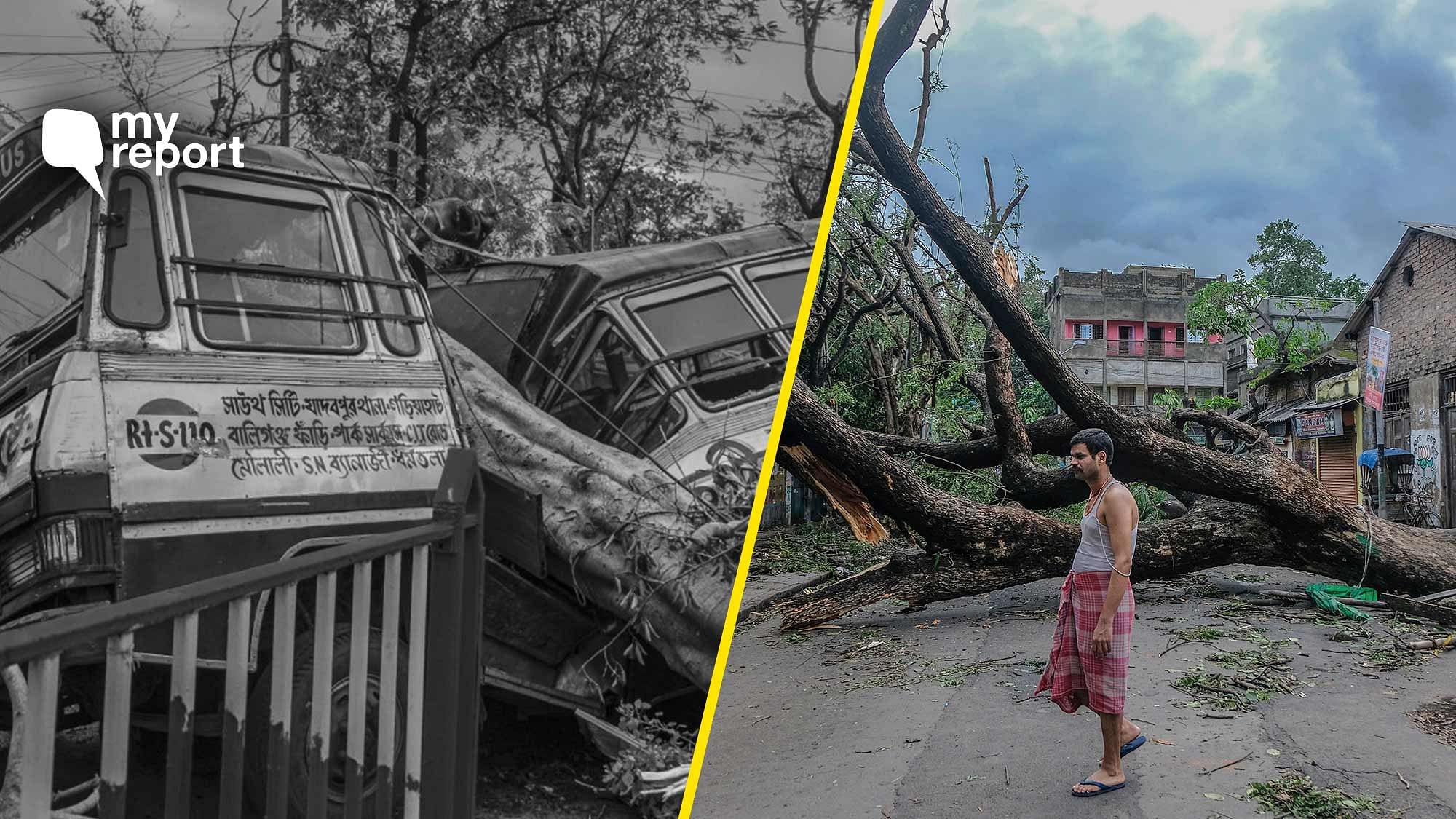 I along with my friend Koushik decided to travel across the city to capture the impact of the cyclone.