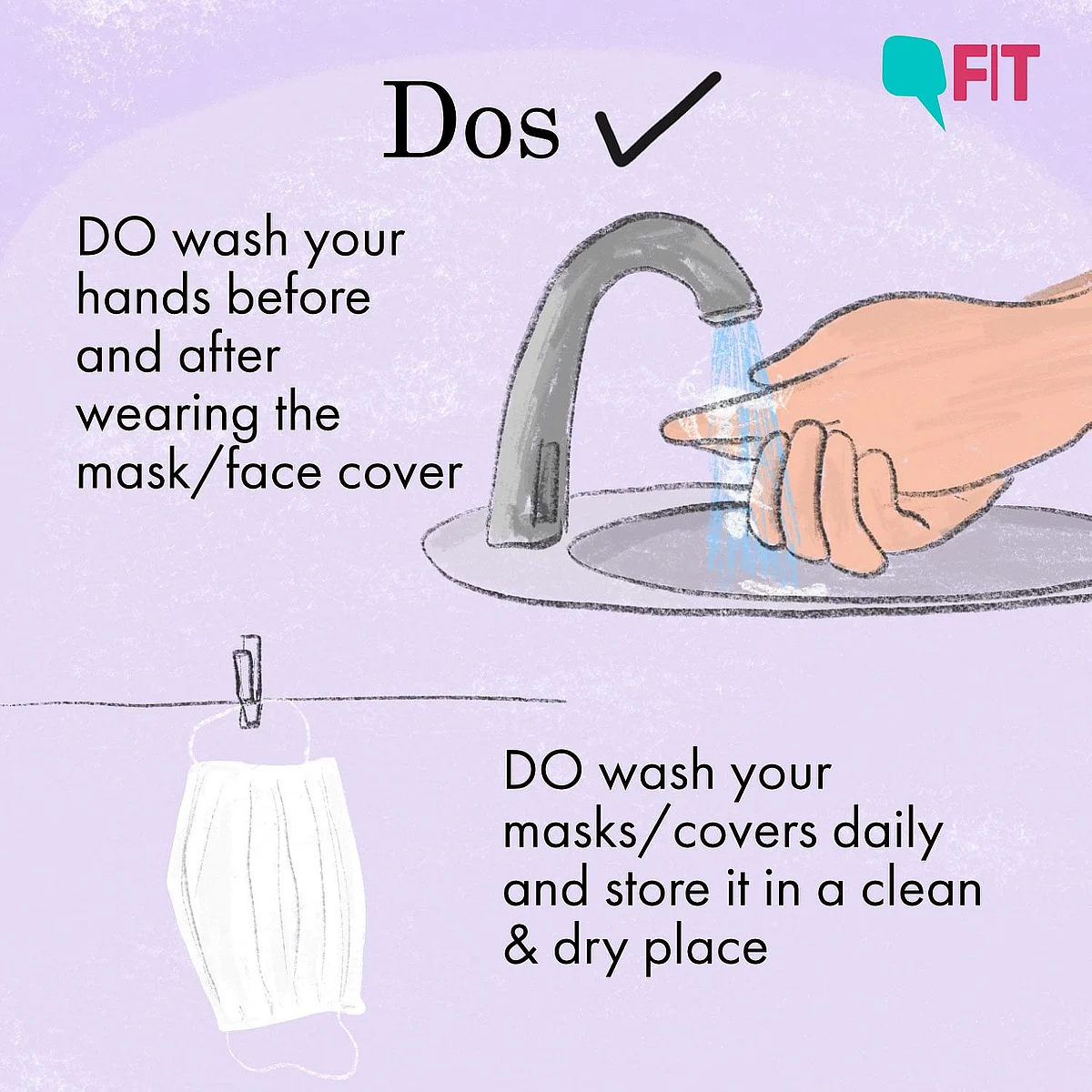 How to wear a face mask right.