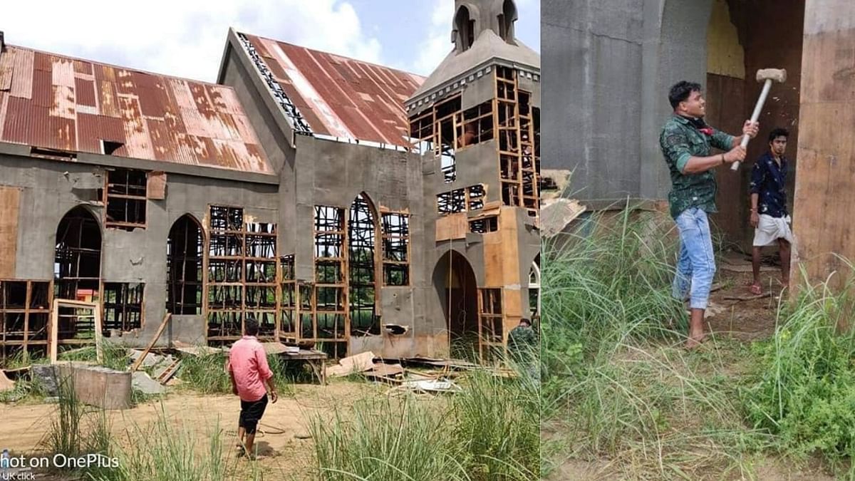 Right-Wing Outfits Vandalise Church Replica on Malayalam Film Set