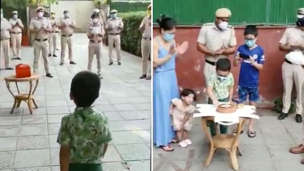Delhi Police Surprise Mary Kom’s Son With a Cake on His Birthday