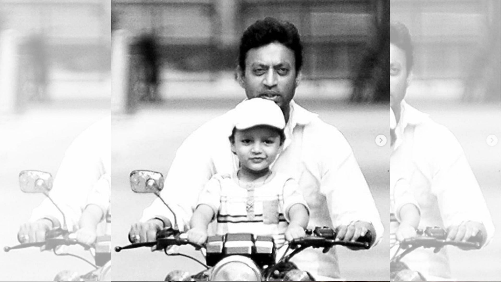 Irrfan Khan with his son Ayaan.