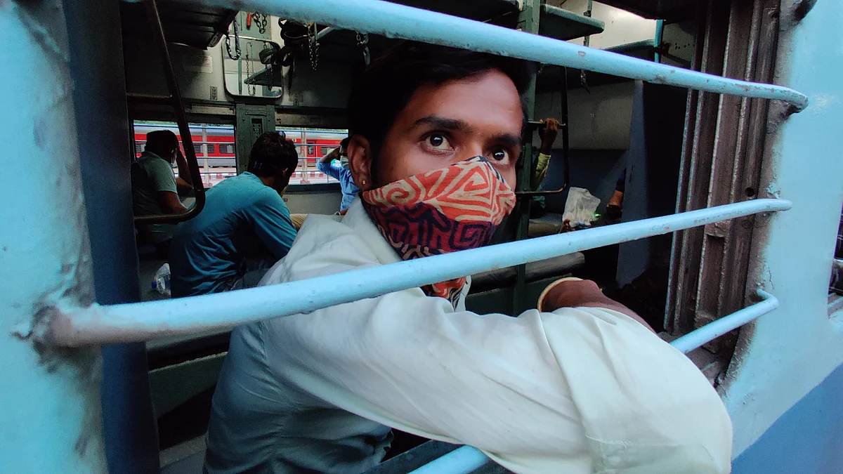 Ram Narayan Yadav is one of the passengers leaving for UP from Bengaluru.