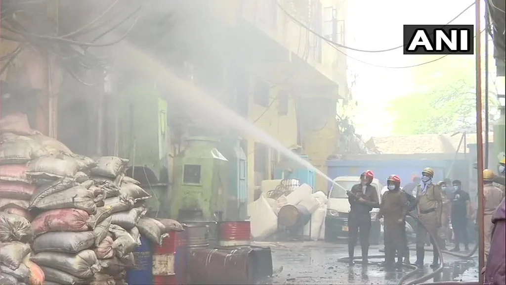 The fire was reported at 12:50 am on Monday.