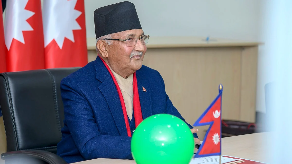 Nepal Prime Minister KP Sharma Oli. 