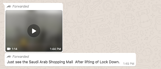 Old Video Resurfaces, Claims to Show Saudi Mall Post Lockdown