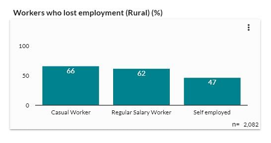 The survey has so far covered almost 4,000 households in 12 states and includes daily wagers and the self-employed.