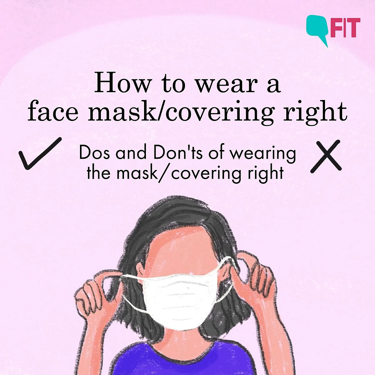 How to wear a face mask right.