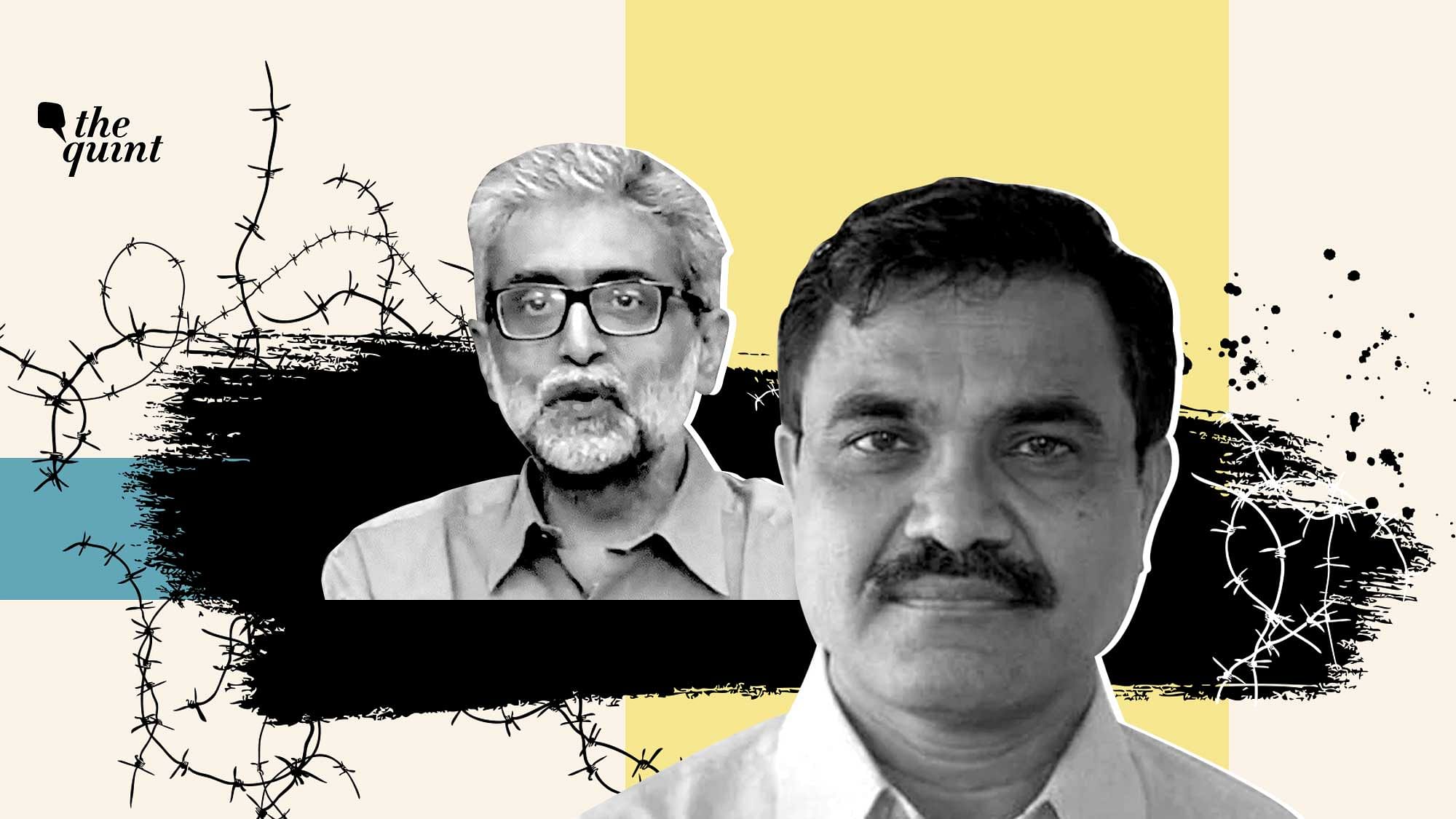 Incarcerated human rights activists Anand Teltumbde and Gautam Navlakha. Image used for representation.