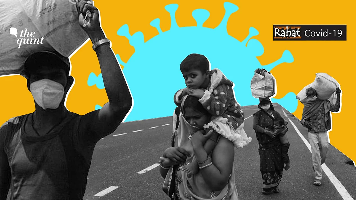 Scores of labourers – many carrying young children on their shoulders – marched back to their villages on foot, while many others continued to remain stranded in different parts of India.