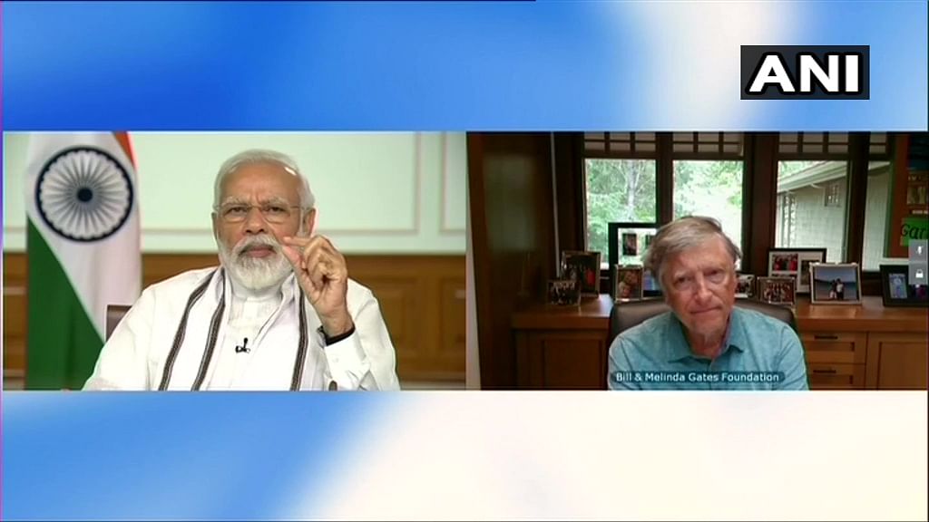 Prime Minister Narendra Modi on Thursday, 14 May interacted with Microsoft Founder Bill Gates via video conference, the Prime Minister’s Office said.