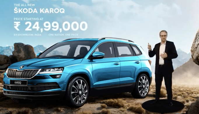 Skoda Karoq prices start at Rs 24.99 lakh, Rapid at Rs 7.49 lakh and Superb at Rs 29.99 lakh.