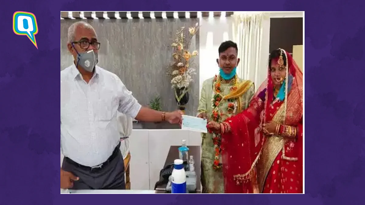 Couple in Odisha donating to the CRM