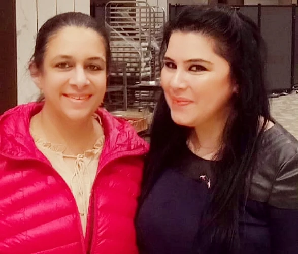Carol with Arzu. 