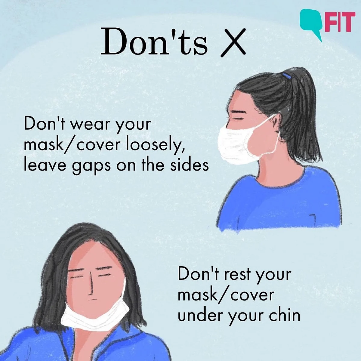How to wear a face mask right.