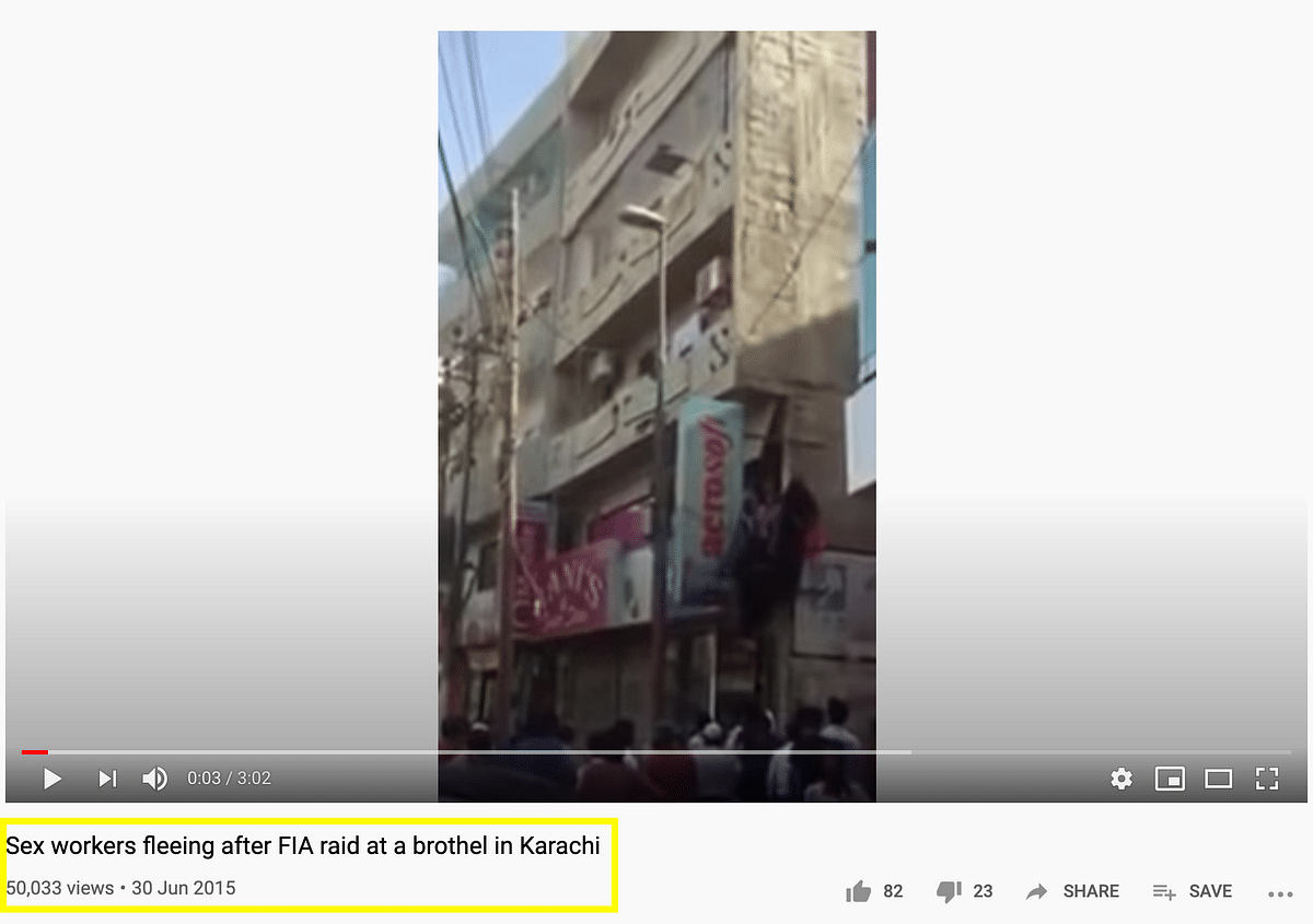 The video is from Karachi in Pakistan and is as old as 2015. 