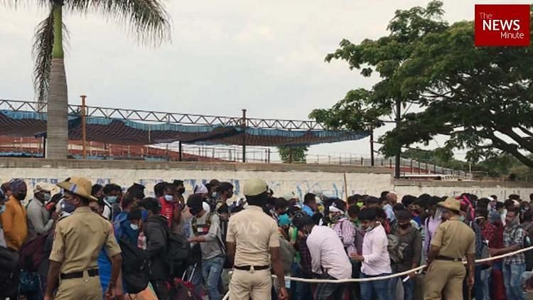 On Friday, scores of migrants who had registered to return home received a message, stating that a train would be leaving from Bengaluru to Puri in Odisha on Saturday.