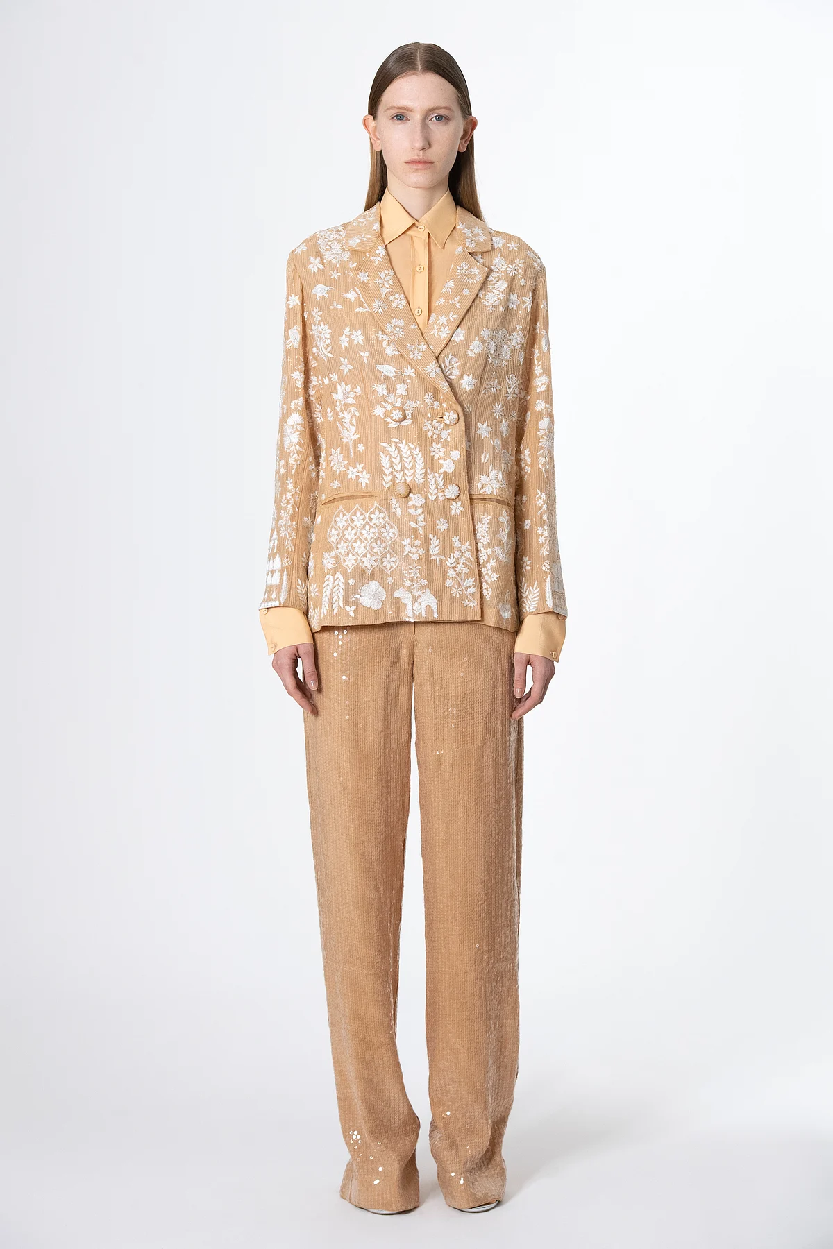 A design Rahul Mishra showcased at Paris Fashion Week (on February 29, 2020).