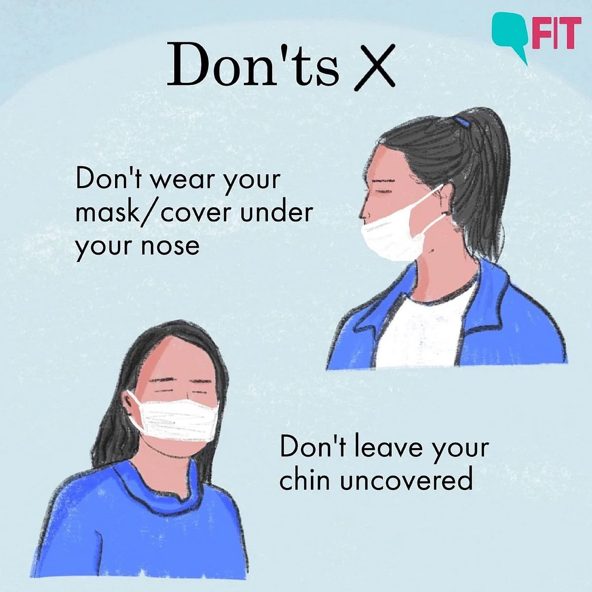 How to wear a face mask right.