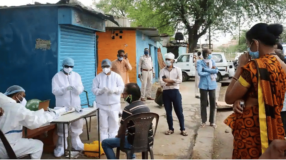 Representative Image of COVID-19 testing in Bhopal