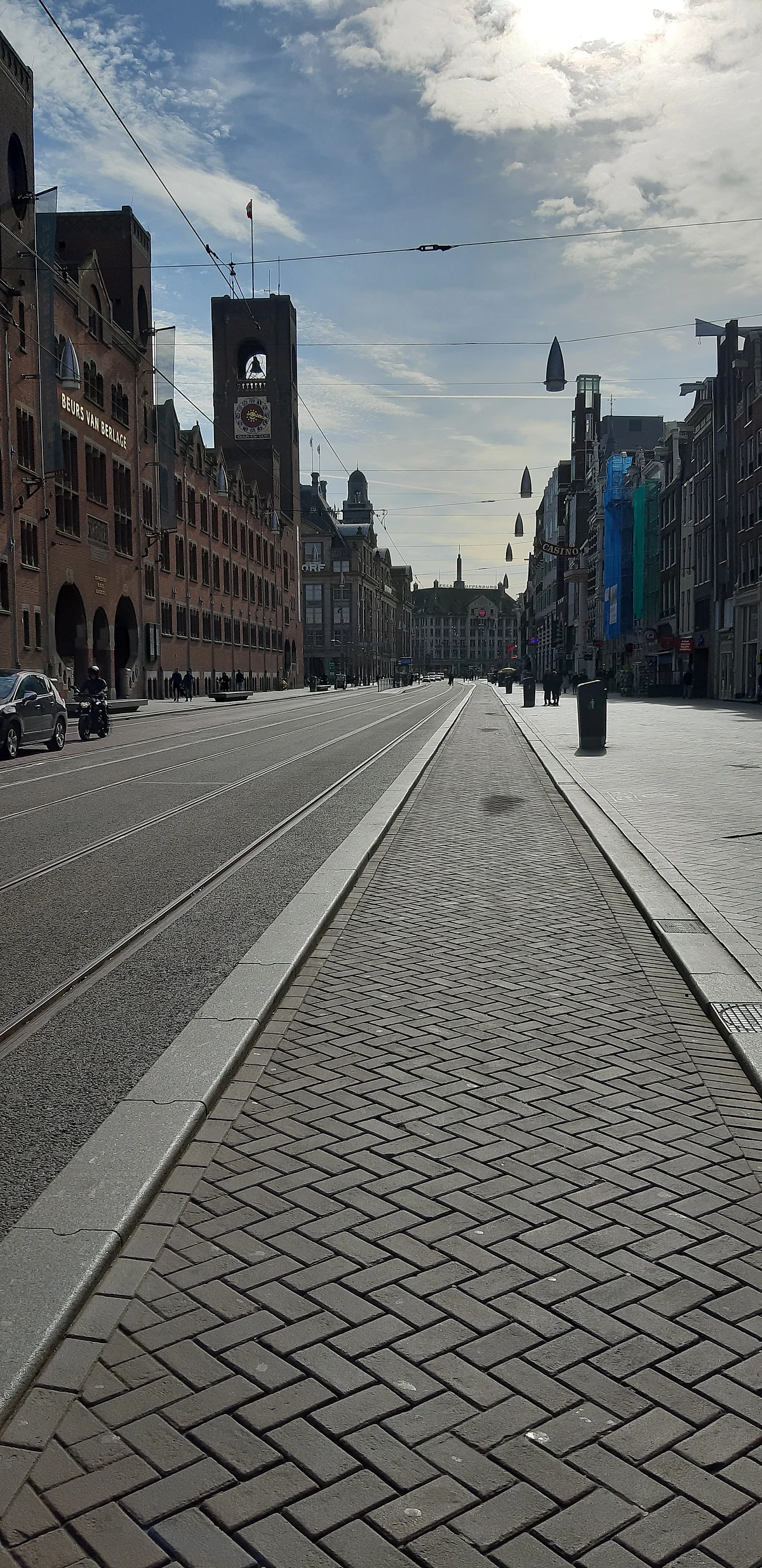 The city left deserted.