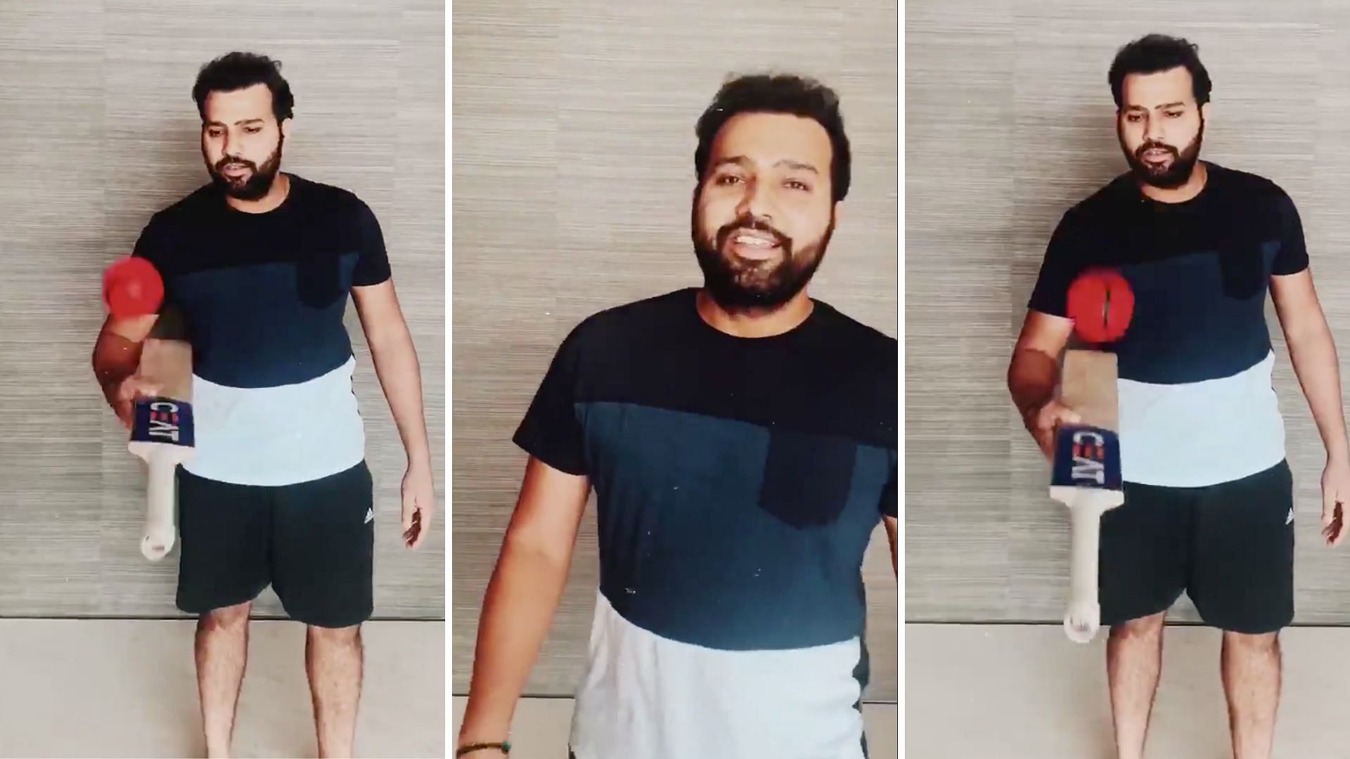 India opener Rohit Sharma on Sunday pledged his commitment to stay at home by completing Yuvraj Singh’s social media challenge.