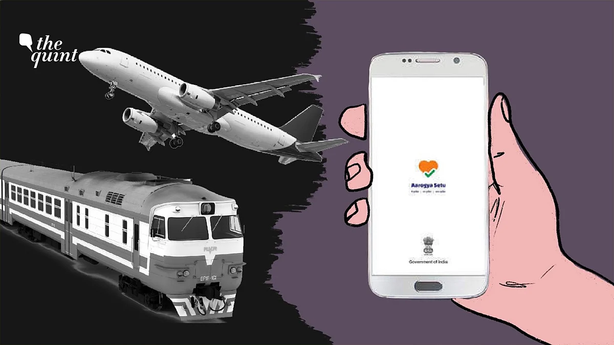Is Aarogya Setu mandatory for trains and flights?