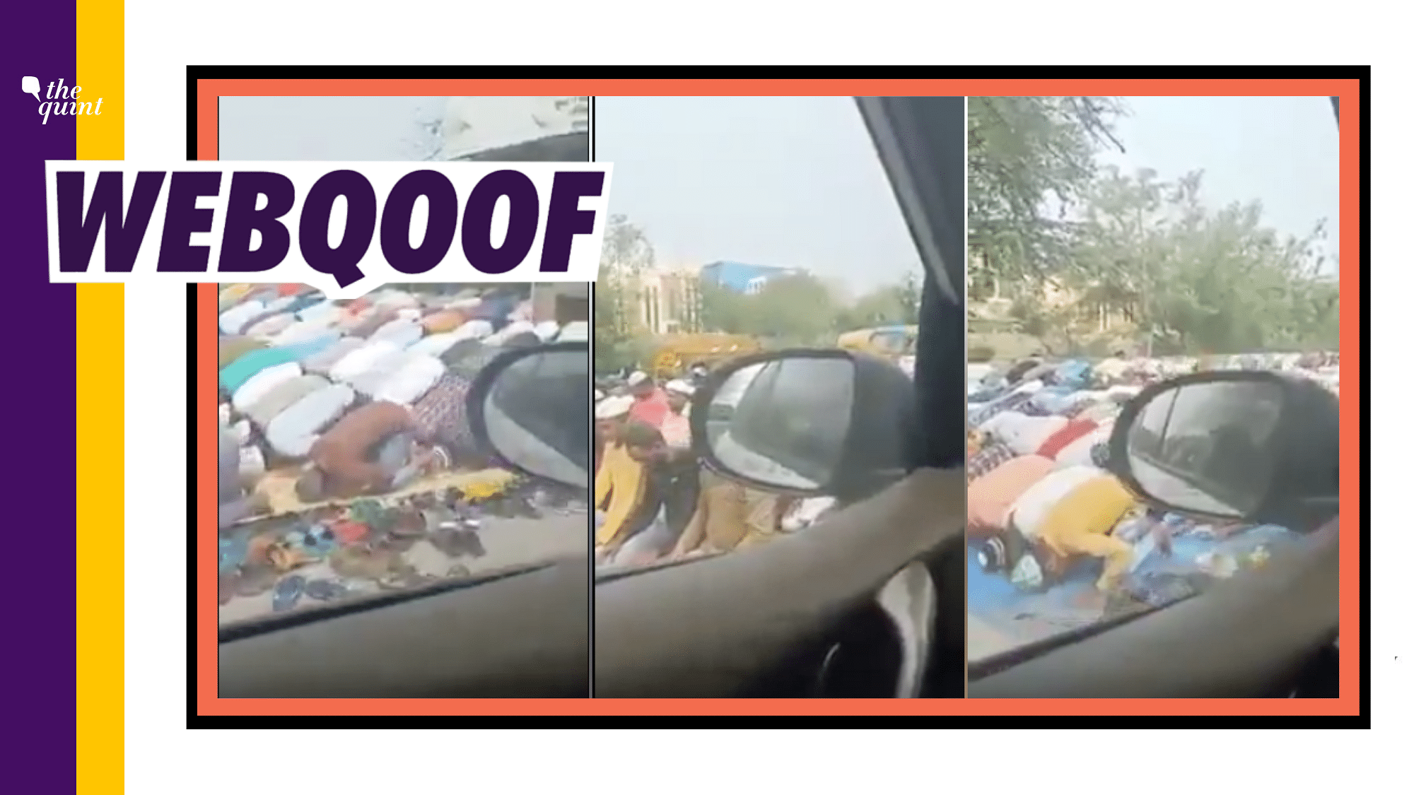 The video is made from a car with a man saying that this is happening in Delhi’s Patparganj.