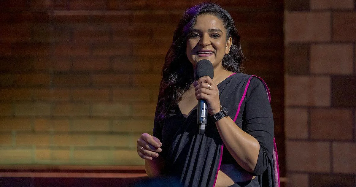 Kaneez Surka in her latest show , <i>Ladies Up</i>, on Netflix.