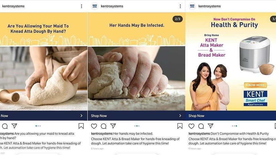 Netizens have erupted in furore calling Kent’s advertisement ‘sick’ and ‘repulsive’ and ‘classist’, over the implication that domestic workers could have COVID-19 in their latest advertisement for a product, that has since been removed from Twitter.