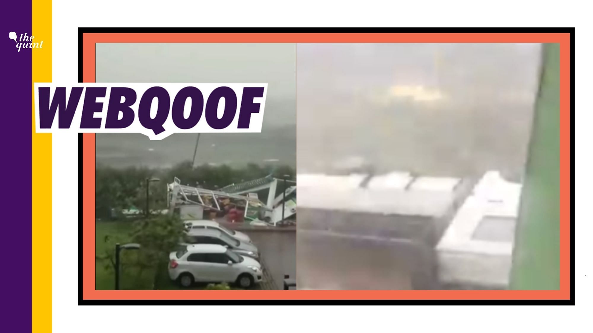 Two different videos falsely claimed that they show visuals of Cyclone Amphan that made a landfall on 20 May in West Bengal.