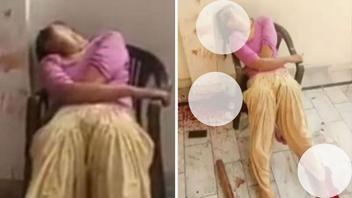 While the incident did happen, the viral image is that of a woman murdered by her husband in Haryana on 16 April.