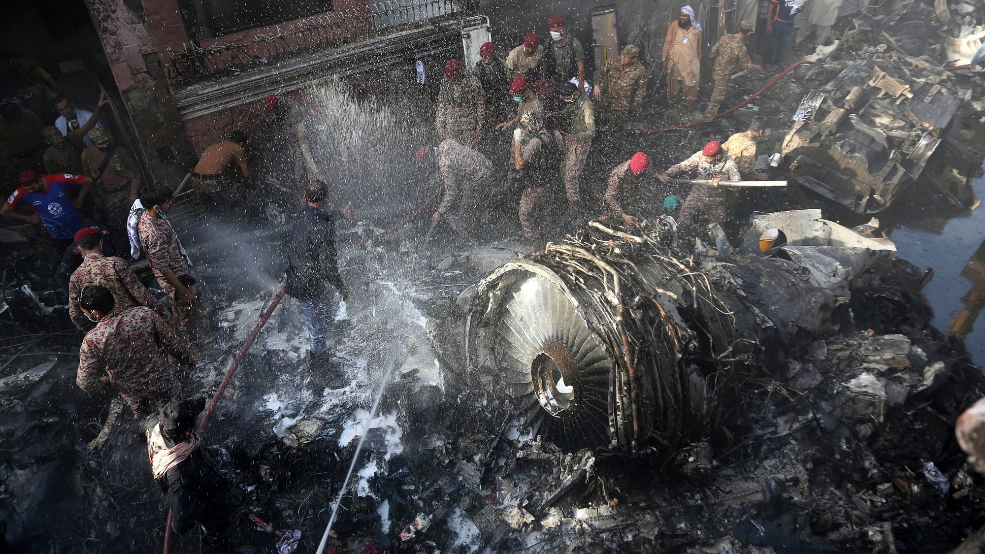 A Pakistan Airlines flight crashed in Model Colony, a residential neighborhood located around two miles north-east of Karachi’s Jinnah international airport.