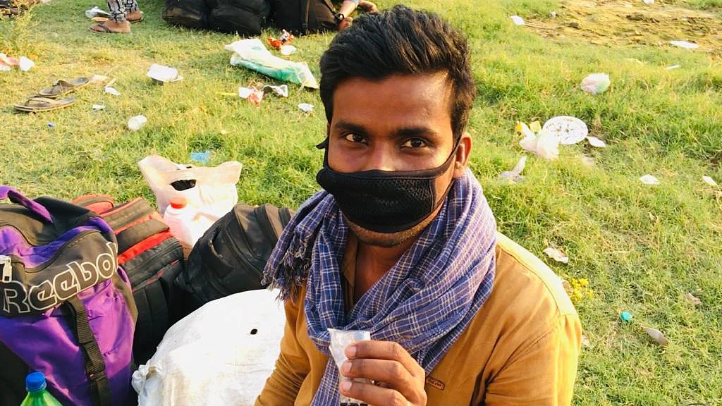 Sunil told us how despite registereing to get onto a special train twice, he is still waiting to go home.