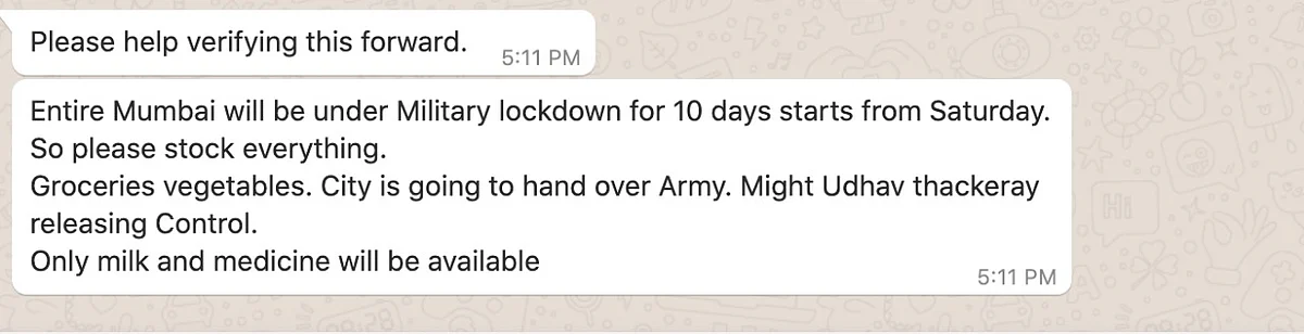 Mumbai Under Military Lockdown From Sat? CM, Army Say Fake News